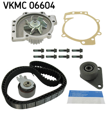 SKF VKMC06604 Vezérlés készlet, fogasszíj szett (szíj+görgők+víz